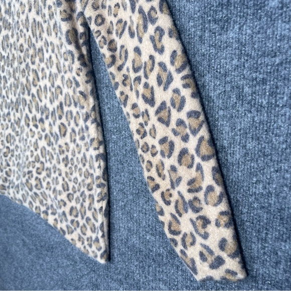 Soft Surroundings Women’s XL Leopard Print Soft Fuzzy Pullover Sweater - Picture 4 of 7